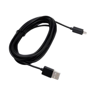 QCF Kabel Data Stik PS4 / Ps 4 / Pl ... 3 Meter Micro Usb - Hitam