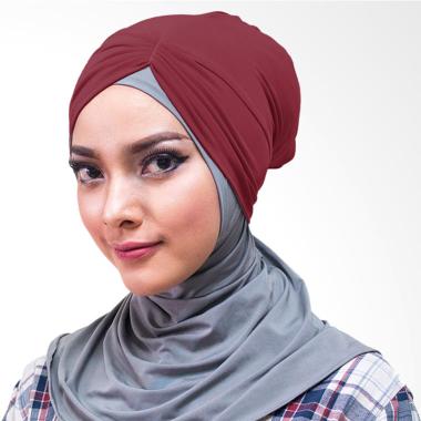 Milyarda hijab ciput  risty maroon