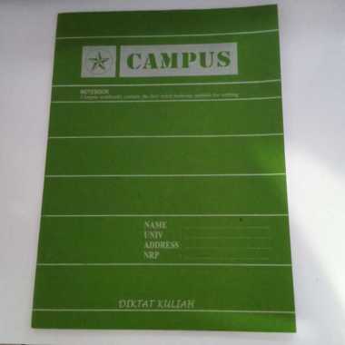 Buku Tulis Campus Diktat Kuliah 24 Lembar / Notebook Campus / 7mm x 35 Lines Bintang Hijau