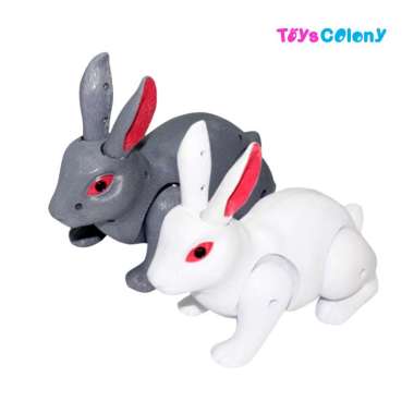 TOYSCOLONY MAINAN ANAK/ROBOT KELINCI/KELINCI MAINAN/ 333-30 - PUTIH