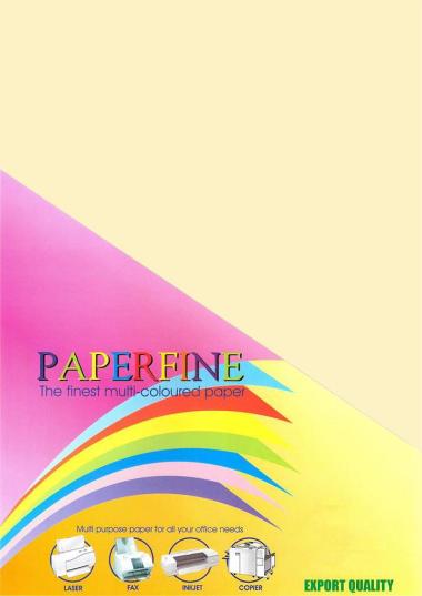 Paperfine Plano Kertas HVS - Cream [61x86 cm/25 Lembar] Cream