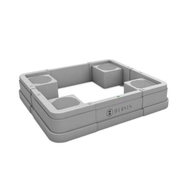 Bervin BOS 70 Kaki Kulkas / Lemari Es - Grey / Abu muda