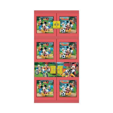 Naiba Mickey 1633 R Plastik Lemari Gantung - Merah
