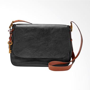 Fossil ZB 6760001 Harper Large Sadd ... Sling Bags Wanita - Black