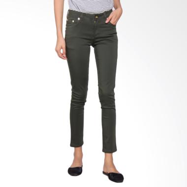 Bronco 2229 Slim Fit Chinos Celana Wanita - Army Green