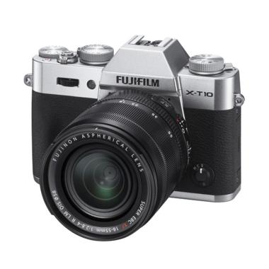 Fujifilm X-T10 Lensa Kit 18-55mm + ... amera Mirrorless - Silver