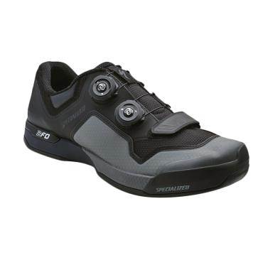 Specialized 2FO Cliplite Mountain Bike Shoes Sepatu Sepeda Pria - Black Dark Grey [MTB 61116-61]