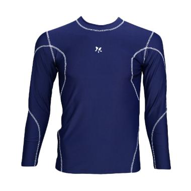 Lasona Baju Atasan Renang Pria - Navy White BM-C2954-L4