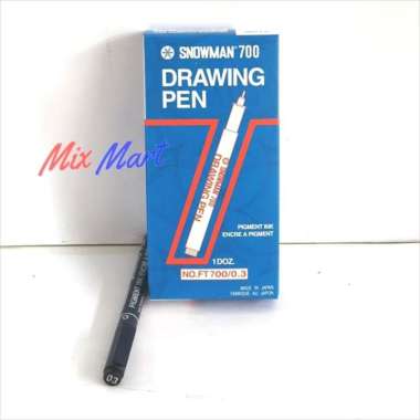 Pen Drawing Snowman 700 0.3 FT700/0.3 Hitam