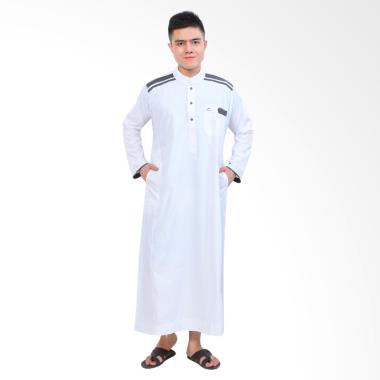 Okechuku Al-Isra Jubah Cordova Pakaian Gamis Pria - Putih