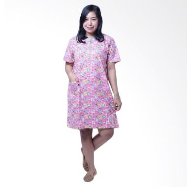 Mama Hamil DS 371 Teddy Lucu Baju Hamil Daster Hamil & Menyusui - Pink