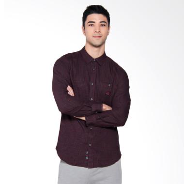 3SECOND Casual Shirt Kemeja Pria - Red [0210 102101711MR]