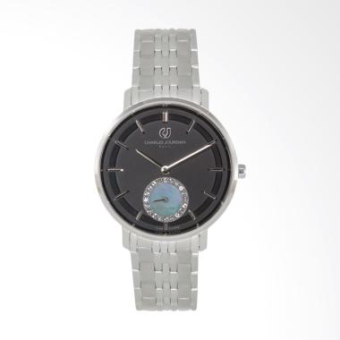 Charles Jourdan CJ1032-2332 Jam Tangan Wanita Silver/ Black