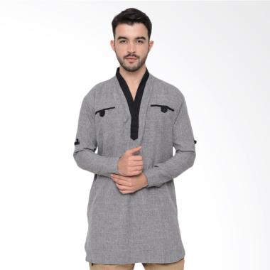 Zayidan Baju Muslim Gamis Salman Pria - Abu