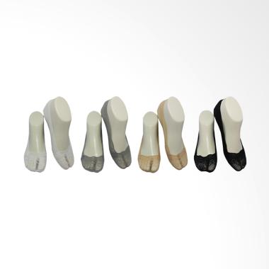 Unisox 6602X Brukat Invisible Socks ... a - Multicolor [4 Pasang]