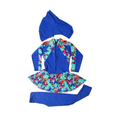 Rainy Collections Motif Butterfly B ... nak Muslim - Biru Dongker
