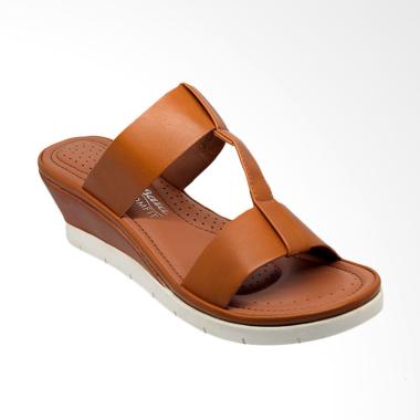 Bata Ladies 6913122 Cynth Sandal Wedges Wanita - Brown