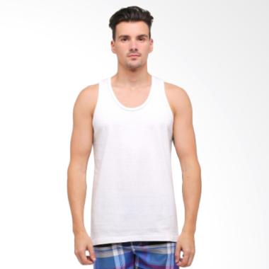 GT Man Seamless Singlet Pakaian Dalam - White [302X-SL-WH]