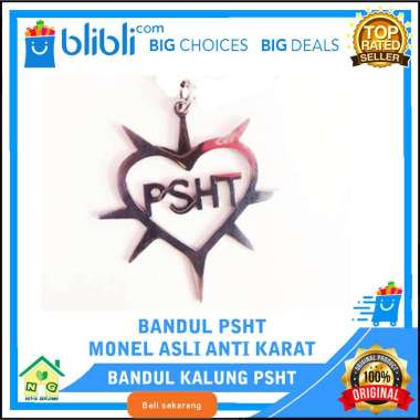 PSHT Bandul Kalung Pria Liontin Monel Asli Anti Karat Bandul Kalung PSHT