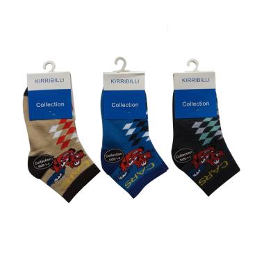 Kirribilli Momo Cars Kaos Kaki Anak Laki Laki [3 pcs]