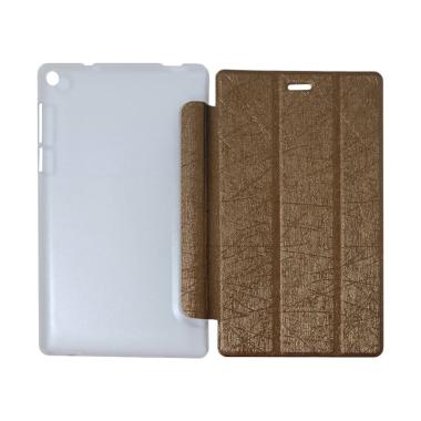 QCF Flip Cover Tablet Lenovo Tab 3 7.0 Inch Essential PB-710L Leather Case Dompet Tablet Lenovo PB 710L - Coklat QCF Flip Cover Tablet Lenovo Tab 3 7.0 Inch Essential PB-710L Leather Case Dompet Tablet Lenovo PB 710L - Coklat