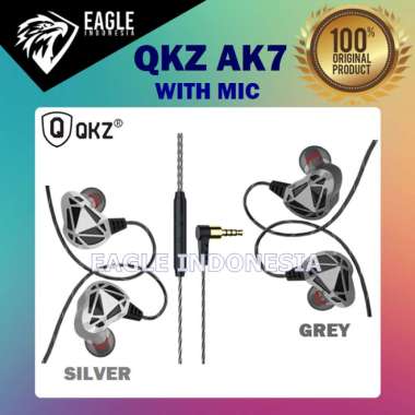 QKZ AK7 HIFI Headset Headphone Gaming HEAVY BASS WITH MIC SILVER
