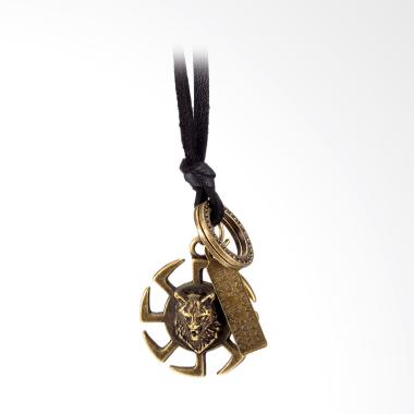SOXY FSN333-A Animal Windmill Vintage Leather Pendant Necklace