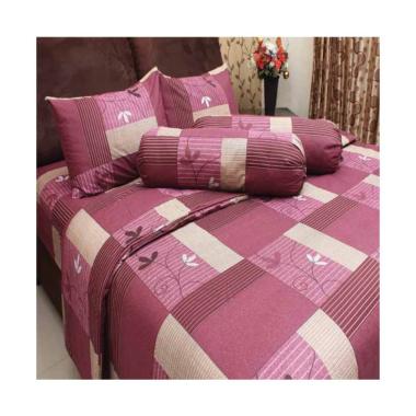 Chelsea Gold Zaskia Motif Set Sprei dan Bed Cover - Maroon