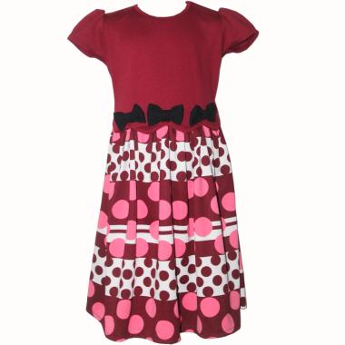 TWO MIX 2145 Billbird Dress Anak - Merah Maroon