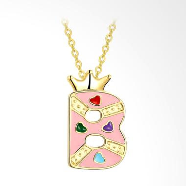 SOXY AKN084 K Gold Fashion Letter B Pendant Kalung