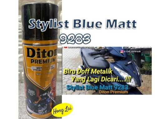 Cat Pilox Diton Premium Stylish Blue Matt 9283 400cc Biru Doff Matte
