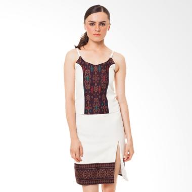 STEPH Tanktop Batik with Princess Cut batik Wanita - Beige