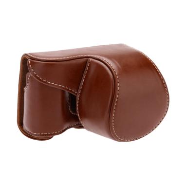 SONY Leather Casing for SONY Alpha A6000 or A6300 - Coklat Tua