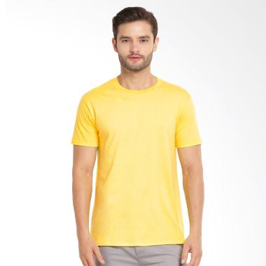 Kingsman Clothing Premium Polos Distro Plain T-Shirt Pria - Yellow