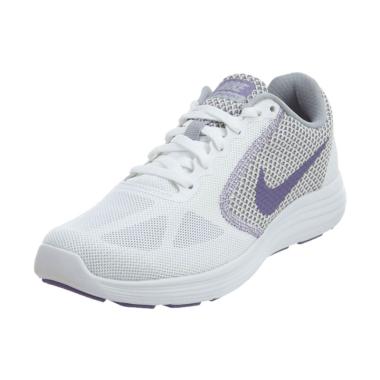 NIKE Revolution 3 Swoosh Sepatu Lari Wanita - Navy [819303103]