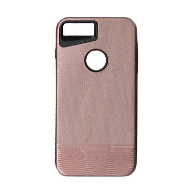 Tunedesign 2 Zip Metal Brushed Casing for iPhone 8 Plus - Rose Gold