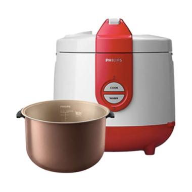 PHILIPS Rice Cooker 2 Liter HD3119 - Merah