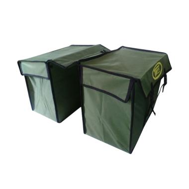 Top Project Obrok Tas Motor for Kurir/Delivery/Pos - Green Grey