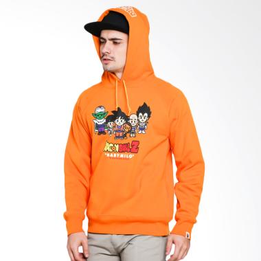 A Bathing Ape Bape X Dragon Ball Z Hoodie Jacket Pria - Orange