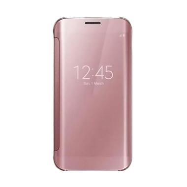 OEM Wallet Mirror View Flip Cover Casing for Samsung Galaxy J7 Max