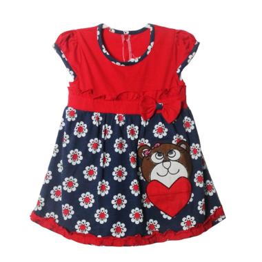 TWO MIX 2283 Balon Pinguin Baby Dress - Red Navy TWO MIX 2283 Balon Pinguin Baby Dress - Red Navy