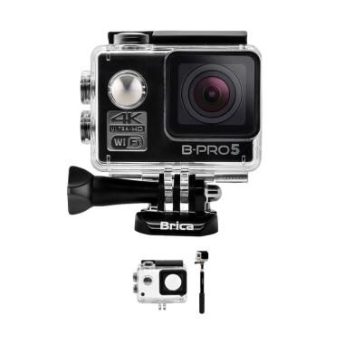 Brica B-PRO 5 Alpha Edition 1 4K AE1 4K Action Cam - Hitam + Monopod