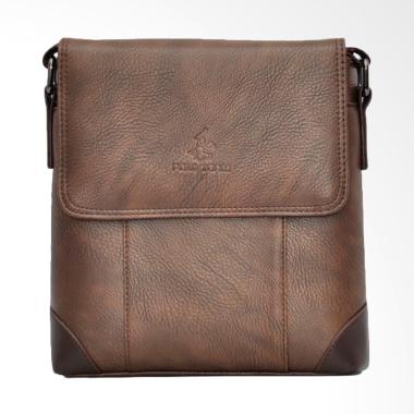 Polo Team Sling Bag Pria - Brown [8602-2/ Size Medium]