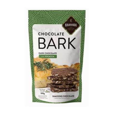 KRAKAKOA Chocolate Bark, Dark Chocolate with Focaccia [100 g]