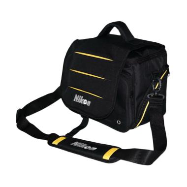 Nikon Kode D Selempang Tas Kamera f ... - Hitam + Free Raincover