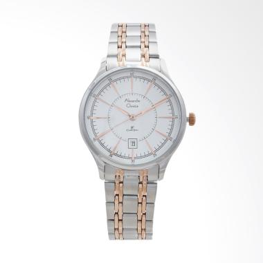 Alexandre Christie 8553 LDBTRSL Stainless Steel Jam Tangan Wanita - Silver Rosegold