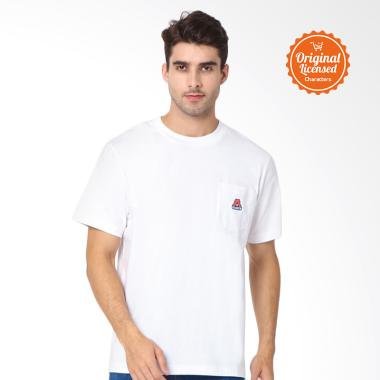 Asian Games 2018 Pocket Logo Tee Adults T-shirt Pria - White