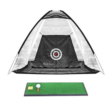 AlatGOLF.com Combo Smart Buyer Mini Driving Mats with Net Jaring Golf Hijau