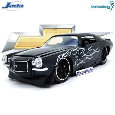 Jada Bigtime Muscle 1971 Chevy Camaro Hitam, Skala 1:24