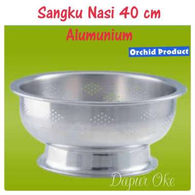 Sangku Nasi 40 cm Orchid Alumunium